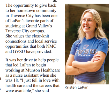 PAS Student Featured in Northern Express Magazine